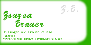 zsuzsa brauer business card